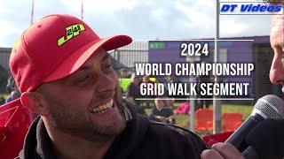 2024 BriSCA F2 Stock Cars World Championship | Grid Walk | Interviews Segment