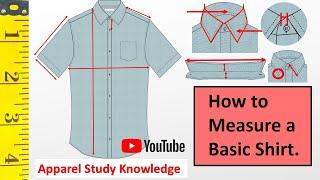 How to Measure a Shirt | Spec Measurement Point of Shirt | Shirt measurements Guide.