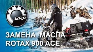 ТО снегоход linx ski-doo | замена масла в двигателе Rotax 900 ACE и коробке передач снегохода