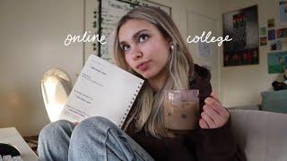 a struggling online college student vlog