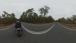 Tassie road motorbike journey in 360