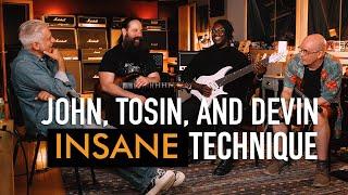 John Petrucci, Tosin Abasi, and Devin Townsend break down their INSANE Techniques