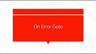 Qué es y para qué sirve el on error goto en las Macros de Excel