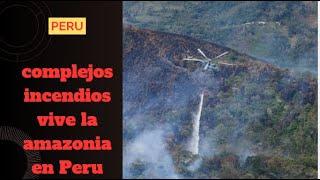 La Fuerza Aérea del Perú se está empleando a fondo contra los devastadores incendios en la amazonía