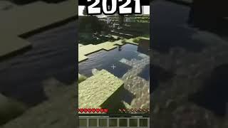 Minecraft evolution 2009 to 2021 #shorts