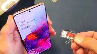 How to Insert SIM Card & SD Card in Samsung Galaxy S20 & S20+