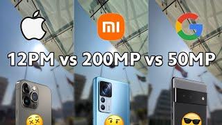 Xiaomi 12T Pro Camera Test - Xiaomi 12T Pro vs iPhone 13 Pro vs Google Pixel 6