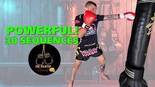  Easy 30 Punching Training Sequence on the Punching Bag