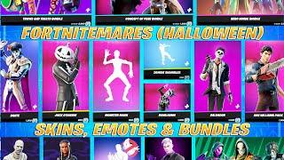 ALL Halloween Skins, Emotes, Collabs & Bundles Fortnite! Fortnitemares Item Shop