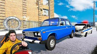 ПОЛИЦЕЙСКИЕ ПОГОНИ ЗА ШКОЛЬНИКОМ - ДРИФТЕРОМ в BeamNG Drive + РУЛЬ