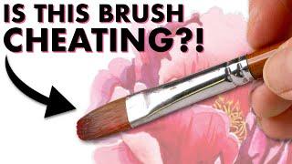 This brush makes painting flowers so easy it's almost cheating.