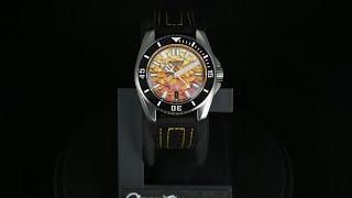 Neminus Xtreme Diver 300 Yellow Nuclear Automatic Diver Watch 44mm