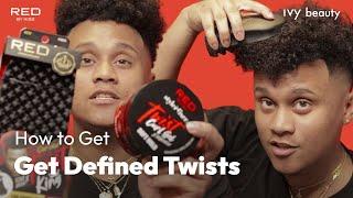 How to Get Defined Twists with RED by Kiss Twist Curl Gel and Bow Wow X Twist King Brush