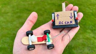 How to Make The World's Smallest RC Car - Amazing Mini Remote Control Car DIY