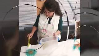 Нежно плъстено цвете  Курсове по филц от Светлана Костова - ЛАнААрт * Felting classes by LAnAArt