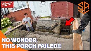 FAILED !!! NO WONDER THIS PORCH SANK