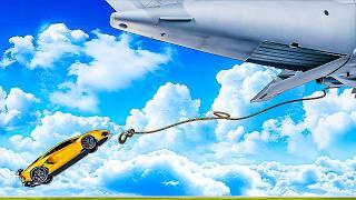 Cars vs impossible sky hook challenge in GTA 5