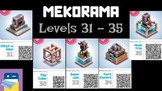 Mekorama: Lv 31, 32, 33, 34, 35 Walkthrough Hitch a Hike, The Cube, Game Jam, Fort Escort, Head Trip