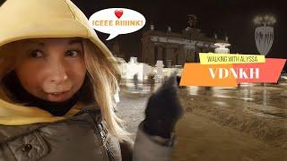 [Walking with Alyssa] Russia, Moscow,  Quick tour on winter VDNKH