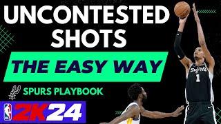 It's EASIER to get UNCONTESTED SHOTS when you do THIS | Spurs Playbook NBA 2K24