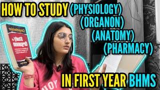 How to study 1st yr BHMS |NHMC DELHI