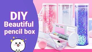 How to make pencil box / DIY Homemade Cute Pencil Box / Paper Crafts / School supplies DIY ideas