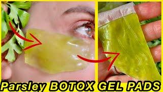 Apply PARSLEY BOTOX GEL PADS 7 Nights, Say Goodbye to WRINKLES & DARK CIRCLES Under your Eyes