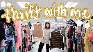 Thrift With Me For My Online VINTAGE Shop + Try on Haul