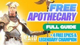 FREE Apothecary Raid Full Guide: Apothecary Build, Masteries & Blessing | Raid Shadow Legends