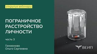 Пограничная личность:  диагностика и терапия (часть 3) | Ольга Сергеевна Гамаюнова