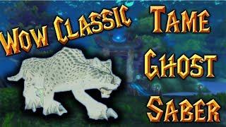 How To Tame Ghost Saber - WOW Classic 2019 - RARE Spirit Beast!