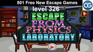 [Walkthrough] 501 Free New Escape Games level 326 - Escape from physics laboratory - Complete Game