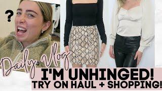 DAILY VLOG: LOSING MY MIND, XLE TRY ON HAUL, SHOPPING! | Lauren Elizabeth