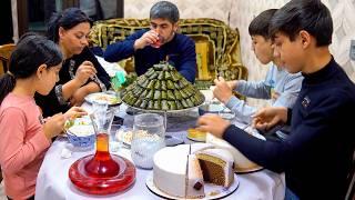 5 of the month of Ramadan | Budget leaf stuffing for Iftar table and zebra cake