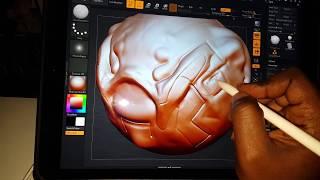 Using Zbrush 4R8 on iPad Pro with Apple Pencil