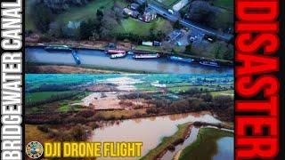 DISASTER  BRIDGEWATER CANAL BREACH!  OzoneDroneMedia | alternative Drone channel visits FLOODS