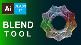 How to use the BLEND TOOL - Adobe Illustrator Tutorial class no 17