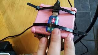 Rsp1a with diy loop antenna and raspberry pi 3 and SDRplay image