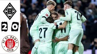 Borussia M'gladbach - FC St. Pauli | 2:0 | Highlights | Bundesliga 2024 | gladbach st pauli