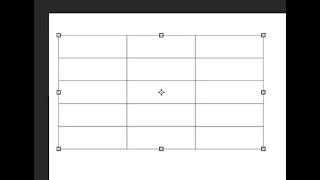 How to make a table in Photoshop