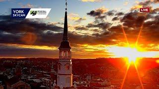 Mesmerizing time lapse of sunrise in York, Pa.