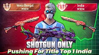 Pushing Top 1 in Shotgun M1014 | Free Fire Solo Rank Pushing with Tips and Tricks | Ep-9