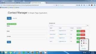 Contact Manager (only AngularJS Front-End Code)