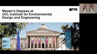 Master's degrees at the UCL Institute for Environmental Design and Engineering