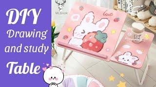 How to make a mini Drawing & study table / homemade Diy Study table with cardboard / Diy study table