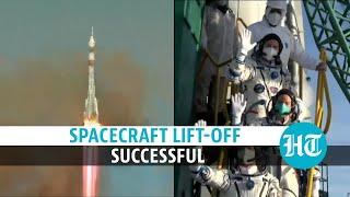 Watch: Spacecraft launch with NASA, Russia astronauts ahead of 20-yr milestone