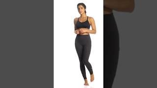 Marika Tummy Control High Waisted Laced Yoga Leggings With Pockets | SwimOutlet.com