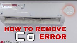 HOW TO REMOVE CO error lg split AC