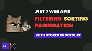 Asp.net core api filtering, sorting, pagination with stored procedures and dapper