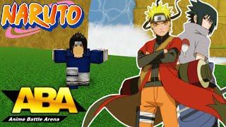 Наруто и Саске в Anime Battle Arena Roblox - Аниме Файтинг